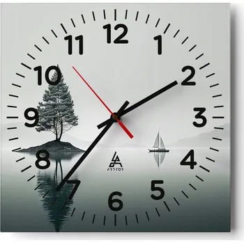 Hodiny Kuchyňské nástěnné hodiny 30x30 Klidné Skleněné hodiny do obýváku Moderní Tiché