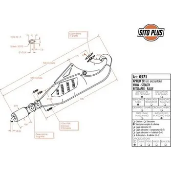 Výfuk pro motocykl Výfuk LeoVince APRILIA SR STEALTH horizontal cylinder liquid cooled 1998 - 2002 SITOPLUS