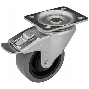 Pojezdové kolečko Kolečko 100 mm GUMA silné kolečko 600 KG kuličkové ložisko brzda