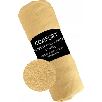 Prostěradlo FROTÉ PROSTĚRADLO S GUMOU 180x200 BÉŽOVÉ KONEY