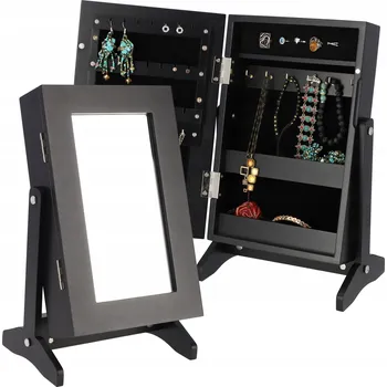 Toaletní stolek Toaletní Stolek Kadax , matně černý, 21 x 35 x 15 cm