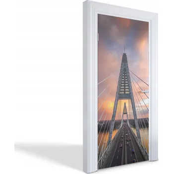 Fototapeta Samolepící dekorace ozdoba nálepka na dveře Most při západu slunce 95x205 cm