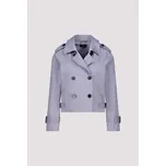 Kabát Monari 9052 šedofialový zkrácený do pasu Velikost: 38