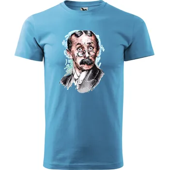 Tričko - Vlasta Burian Barva: Tyrkysová (44), Velikost: 146 cm/10 let, Střih: Dámské