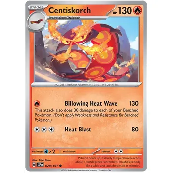 Karetní hra Pokémon TCG Centiskorch 028/191