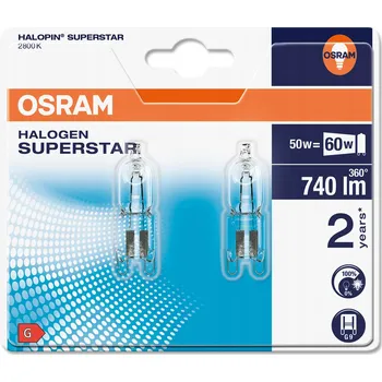 Žárovka Osram HALOPIN ECO SST 48 W 230 V G9 48W G9 D Teplá bílá halogenová žárovka