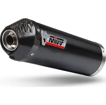 Výfuk pro motocykl Moto výfuk MIVV OVAL BLACK with carbon cap KYMCO XCITING 400i 2013 - 2018