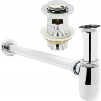 Sifon UMYVADLOVÝ SIFON + ZÁTKA KLIK-KLAK S PŘEPADEM