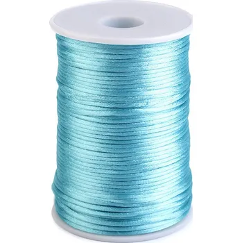 Příze Saténová šňůra Ø2 mm Varianta: 20 tyrkys, Balení: 95 m
