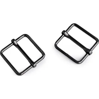 Posunovač na popruhy šíře 26 mm čtvercový Varianta: 3 nikl černý, Balení: 50 ks