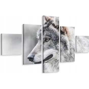 Obraz Vícedílný obraz PORTRET Vlka Zvíře Dekorace 250x150