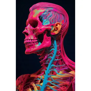 Plakát Plakát Anatomie Barvy bez rámu 53 x 81 cm