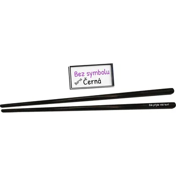 Jídelní hůlka u Psíka │Tradiční, čínské hůlky s gravírováním │váha 34g Barva: Černá, Ikony na hůlku: Bez ikony