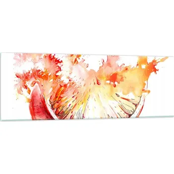 Obraz Obraz na skle do obýváku ložnice 90x30 abstrakce obrazy na zeď sklo