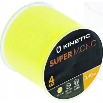 Rybářský vlasec VLASEC KINETIC SUPER MONO YELLOW 0,50 mm/552 m