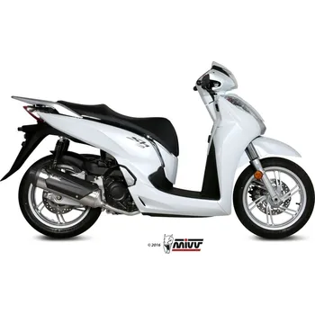 Výfuk pro motocykl Výfuk kompletní 1x1 MIVV SPEED EDGE C.HO.0007.B Nerez HONDA SH 300 i 2015-2016