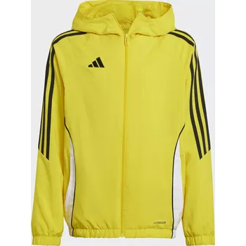 Dětská větrovka adidas TIRO 24 s kapucí žlutá (128)