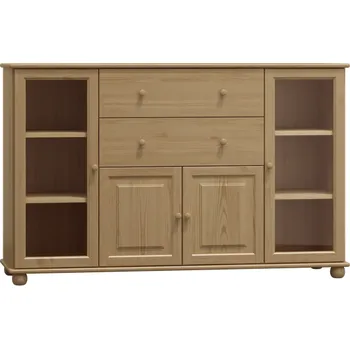 Komoda Nabytek-dreveny.cz Dřevěná komoda MB 63 160x80x47 cm borovice masiv Barevné provedení: Přírodní lakovaná