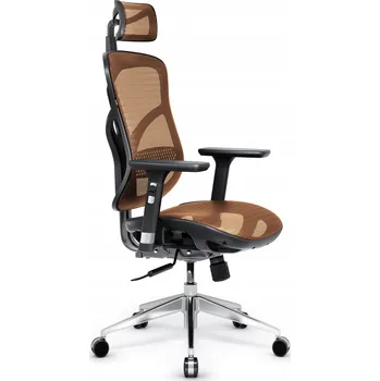 Ergonomická kancelářská židle DIABLO V-BASIC, černo-oranžová PREMIUM