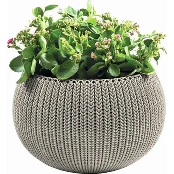 Květináč Květináč Keter COZY M závěsný Dune