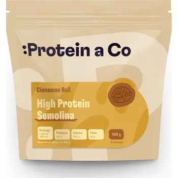 Protein Protein a Co Proteinová krupicová kaše 480 g Příchuť: Cinnamon Roll