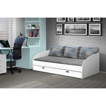 Postel Nabytekmorava Válenda BIMBO s výsuvným lůžkem barva lamina: Bílá 113