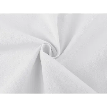 Bavlněná látka / plátno kanvas Varianta: 1 bílá, Balení: 1 m