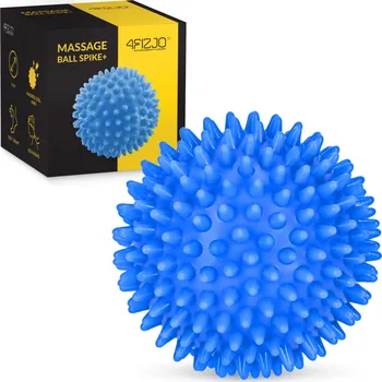 Masážní míček 4FIZJO SPIKE+ 8 cm modrá