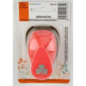 kreativní sada Majjam Děrovačka na pěnovku a papír 16 mm - Trojlístek