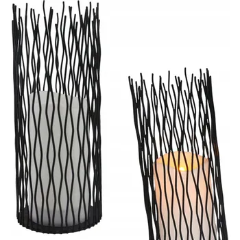 Lampička DEKORATIVNÍ LAMPA LUCERNA LED SVÍČKA NA BATERIE XL