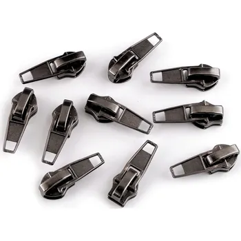 Zip Jezdec ke spirálovým zipům No 7 Varianta: nikl černý, Balení: 50 ks