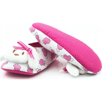 Dívčí obuv Roztomilé bavlněné baletky, domácí textilní bačkůrky pro dívky, velikost 25/26