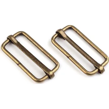 Posunovač na popruhy šíře 33 mm Varianta: 3 staromosaz, Balení: 100 ks