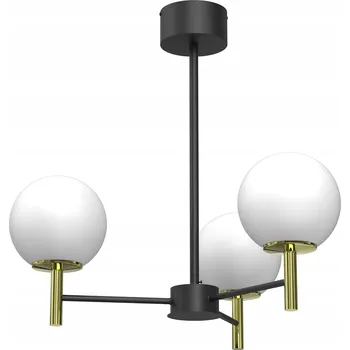 ZÁVĚSNÁ LAMPA LUMINEX AVINION 1653 ČERNÁ / ZLATÁ