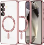 Techsuit Luxury Crystal MagSafe, Samsung Galaxy S25, růžový