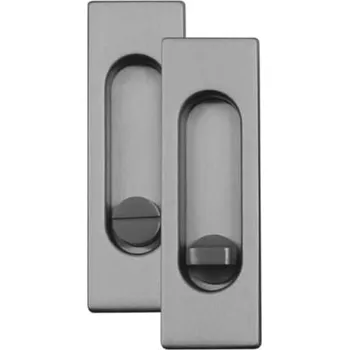 Nábytkové kování Mušle Naturel FT3663 hranatá, WC, nerez broušená 125x40x13