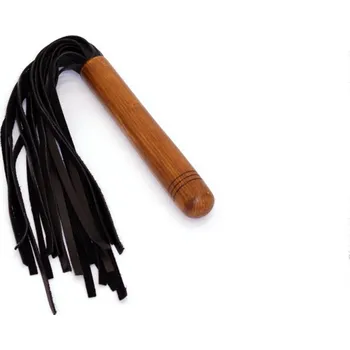 Kožené důtky s dřevěnou rukojetí T2