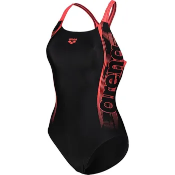 Dámské plavky Dámské Jednodílné plavky ARENA WOMENS SWIM PRO BACK GRAPHIC 005532/540 – Černá 40