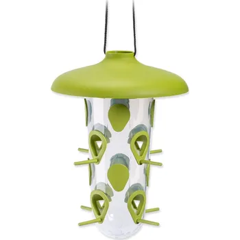 Krmítko pro ptáka Krmítko ROBIN s eurozávěsem zelené 16x16x22cm