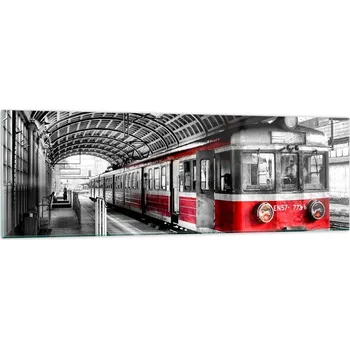 Obraz Velký skleněný obraz do obýváku XXL 160x50 vlak moderní fotoobraz obrazy