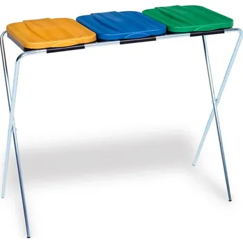 Popelnice Jestic Stojan na tříděný odpad 3komorový přenosný