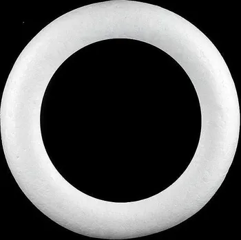 Vánoce Věnec Ø20 cm polystyren Varianta: bílá, Balení: 1 ks