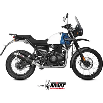 Výfuk pro motocykl Moto výfuk MIVV OVAL BLACK ROYAL ENFIELD SCRAM 411 2022 - 2023