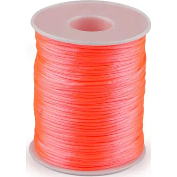 Příze Saténová šňůra Ø1 mm Varianta: 14 růžová korálová, Balení: 1 ks