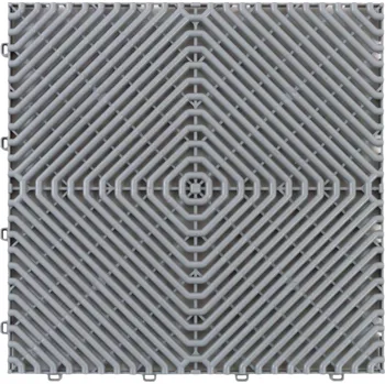 Venkovní dlažba SJ Plastová zátěžová dlažba SimpleJack Dagoba Lite - šedá - 38,3 x 38,3 x 1,7 cm