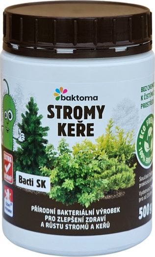 Bacti SK - Stimulátor zdraví rostlin pro stromy a keře - 0,5 kg BACTI SK: 0,5 kg