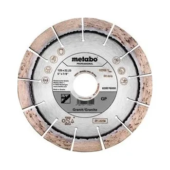 Řezný kotouč Diamantový řezný kotouč Metabo Professional 125x22,23mm, "GP", žula (628576000)