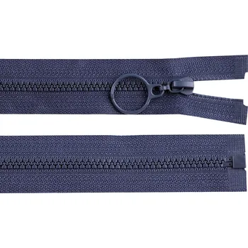 Zip Kostěný zip No 3 délka 30 cm s kroužkem Varianta: 330 modrá tmavá, Balení: 1 ks