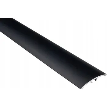 přechodová lišta DILATAČNÍ LIŠTA 3,7cm ČERNÁ HLINÍK eloxovaný práh ČERNÝ 93cm šířka 37mm