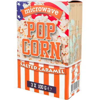 Popcorn RS Popcorn do mikrovlnky 3x 100 g slaný karamel
